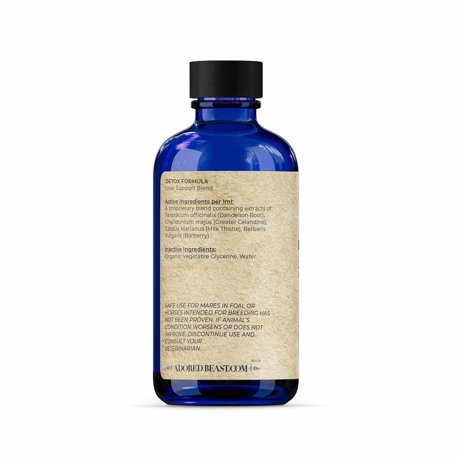Equine Liver Tonic Herbal Detox Support for Horses Adored Beast Ingredient List