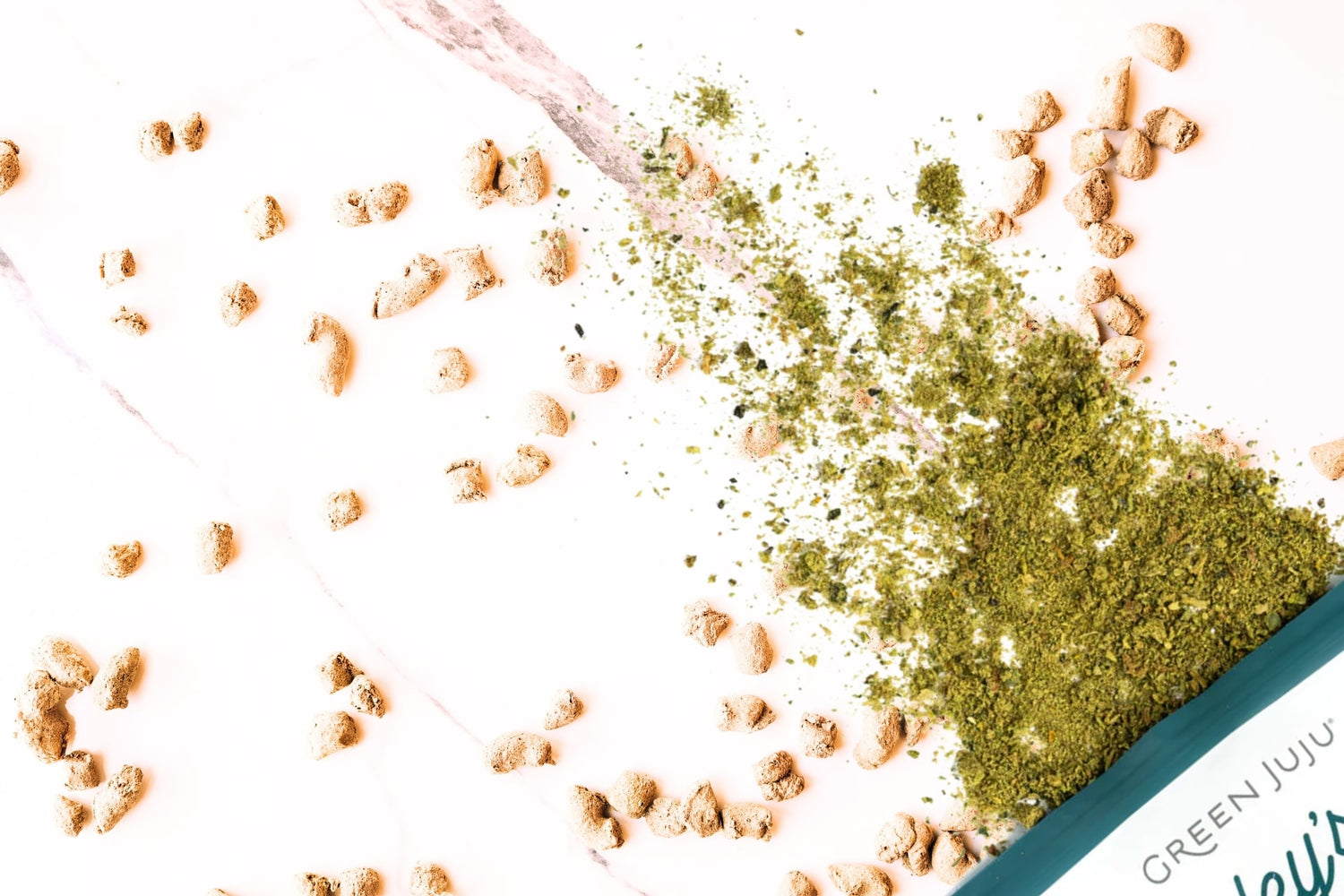 Green Juju treats and freeze dried powder