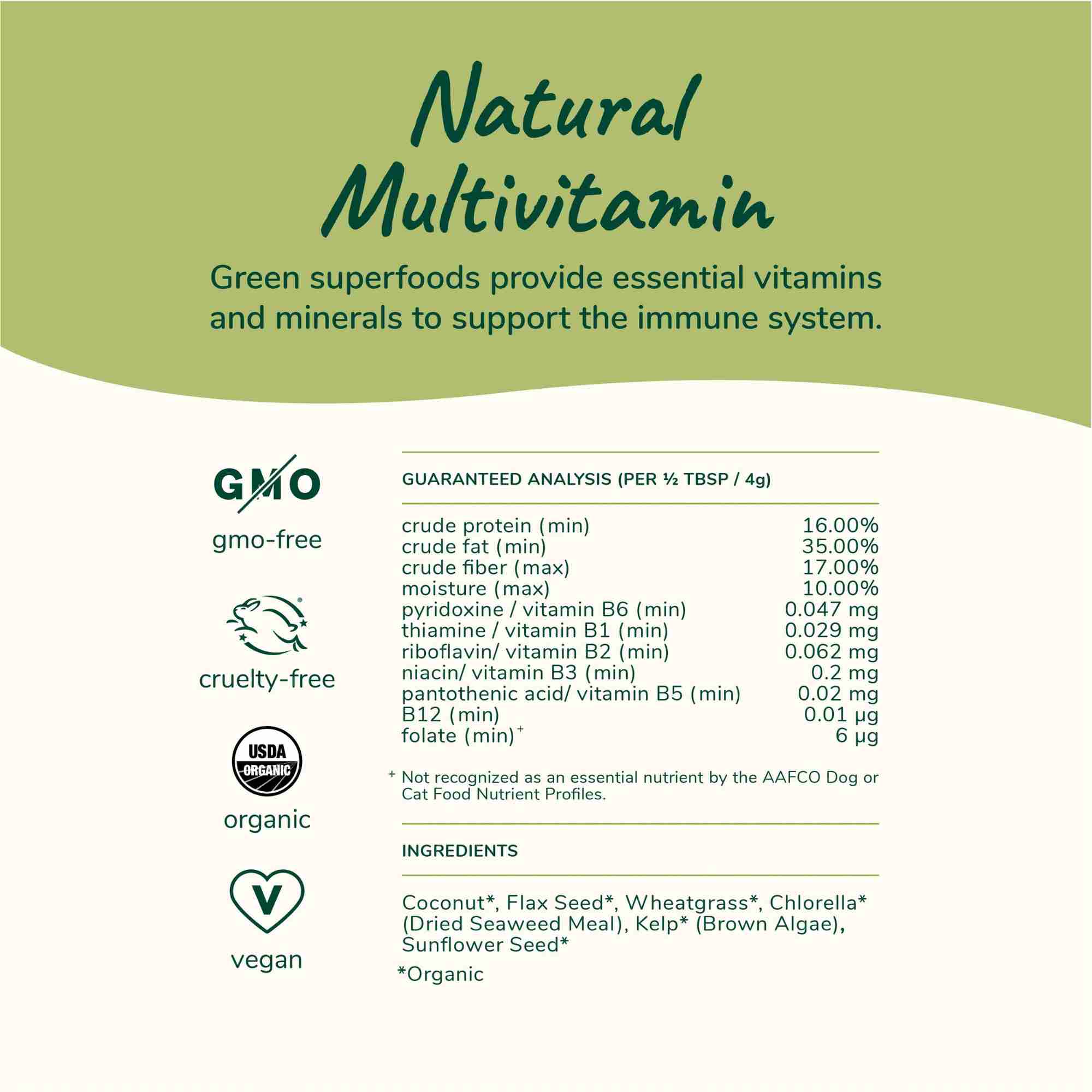 Healthy Skin and Coat ingredients for dogs and cats by kin and kind