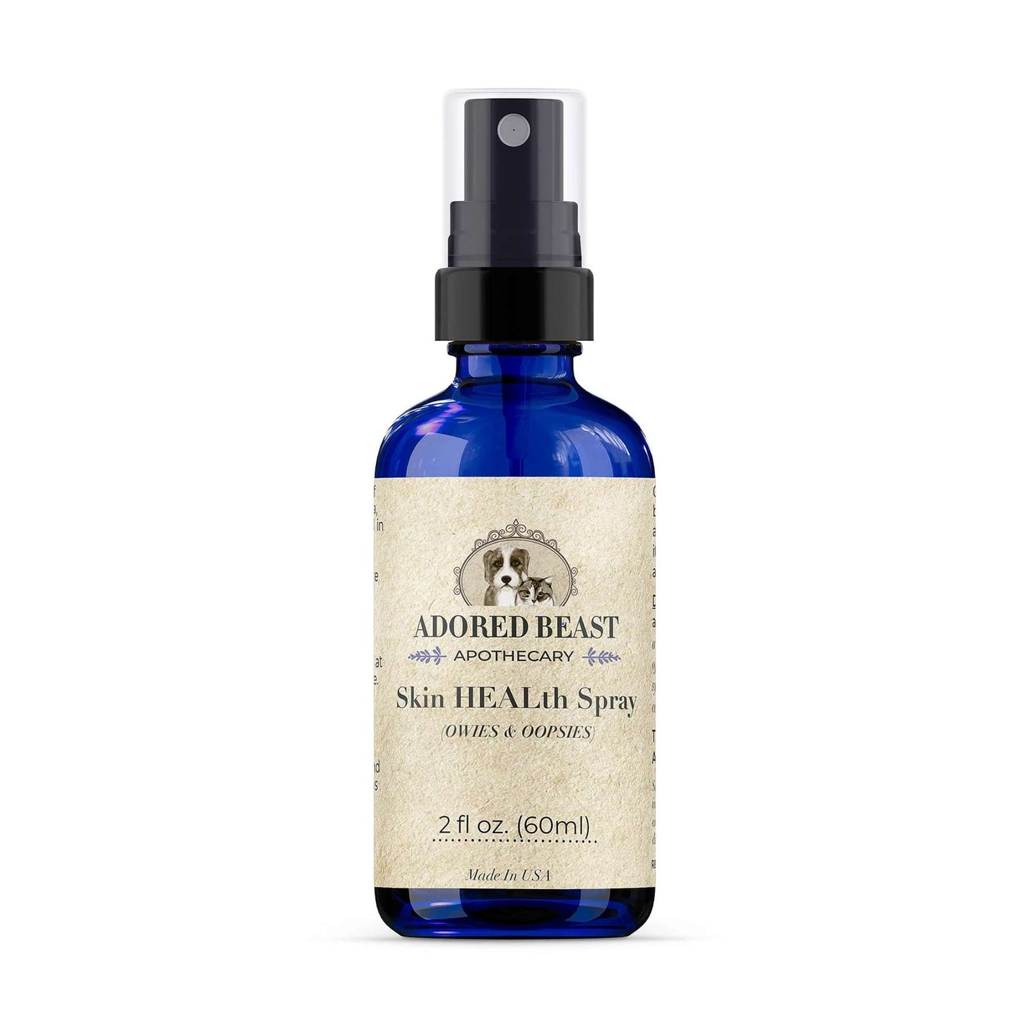 Skin HEALth Spray Owies & Oopsies Topical Spray 60ml Adored Beast Cats and Dogs