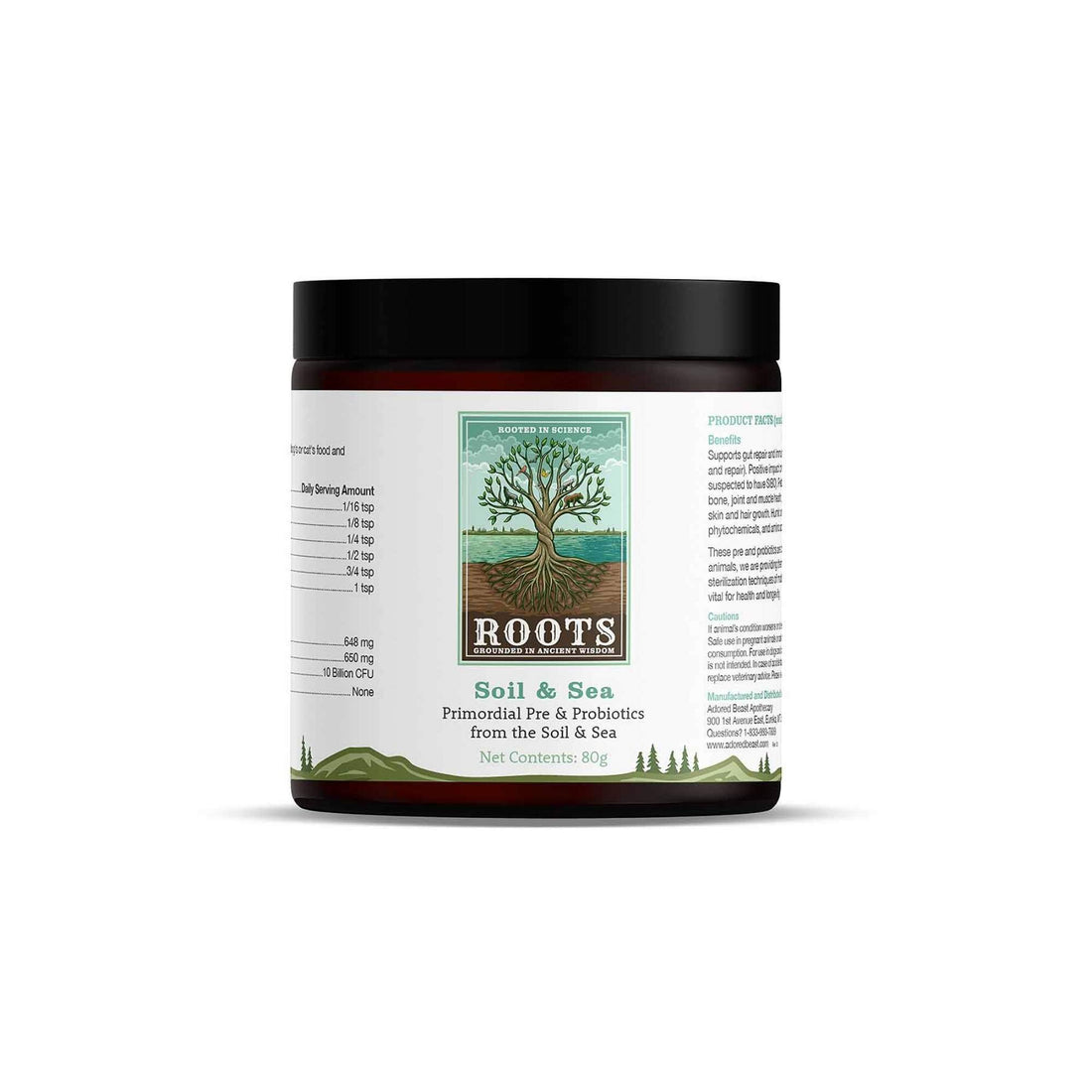 Soil & Sea Probiotic for Dogs and Cats Adored Beast 80g