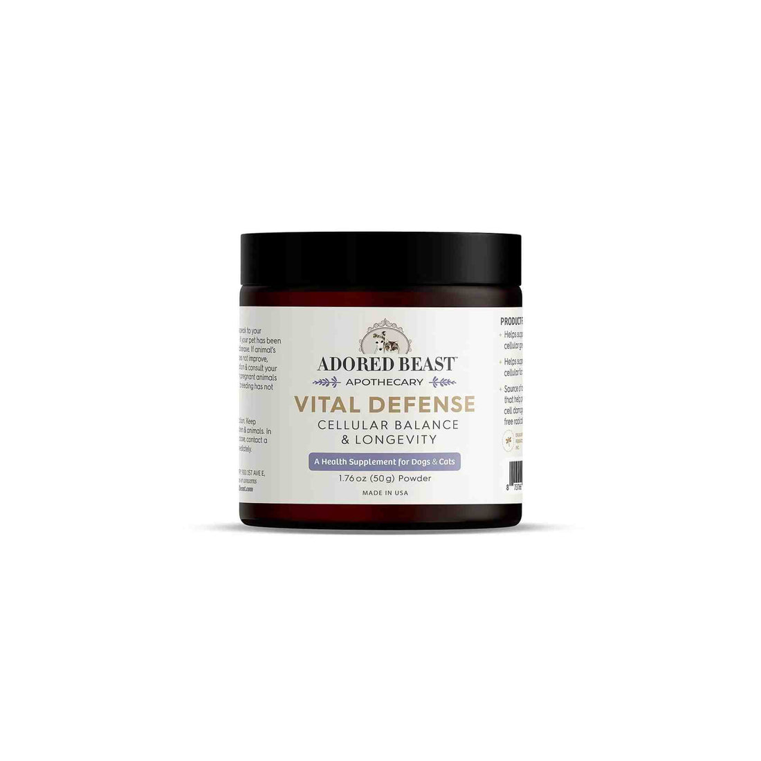 Vital Defense - Cellular Balance and Longevity - 50g jar by Adored Beast
