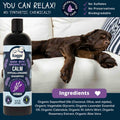 4-legger usda certified organic dog shampoo 16 oz bottle calm organic lavender dog shampoo with calendula and st john's wort- no synthetics and ingredients