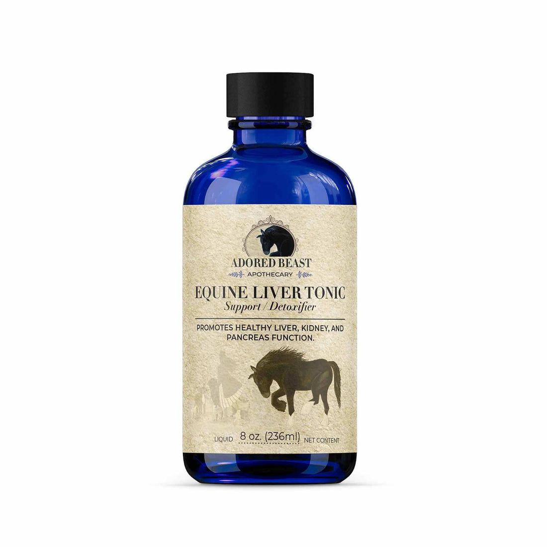 Equine Liver Tonic Herbal Detox Support for Horses Adored Beast 236ml