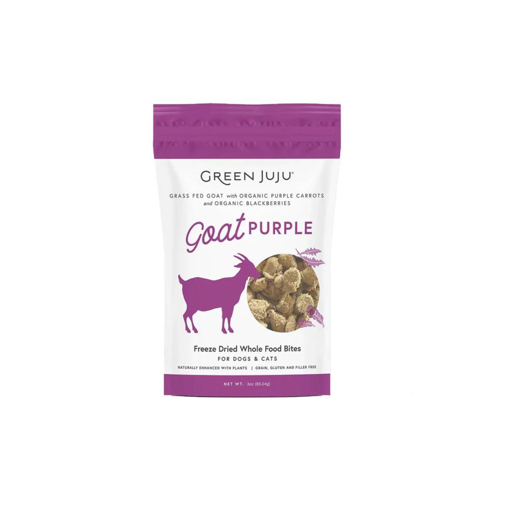 Goat Purple 3oz front of bag by Green Juju