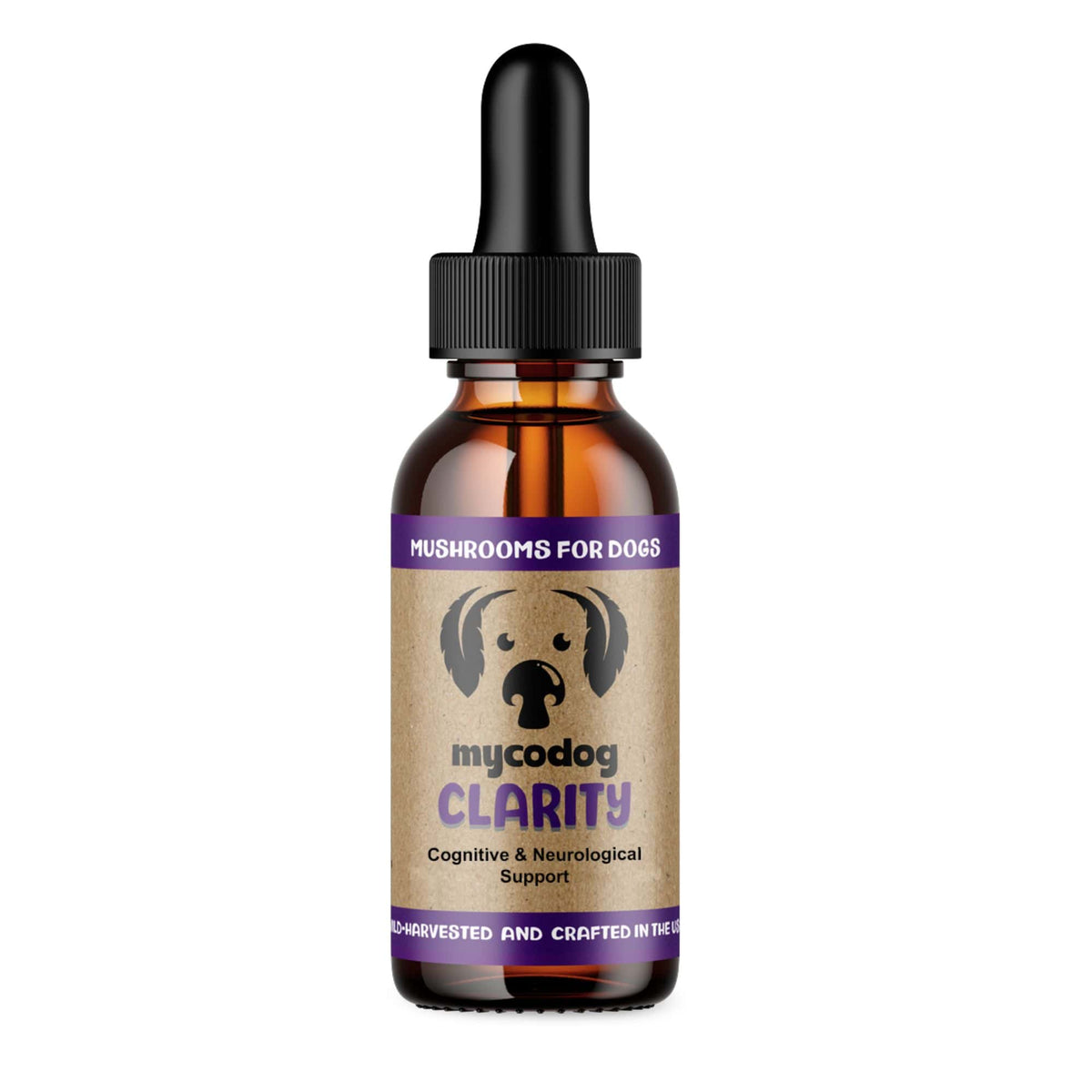 MYCODOG CLARITY mushroom tincture for dogs, brain and nervous system support