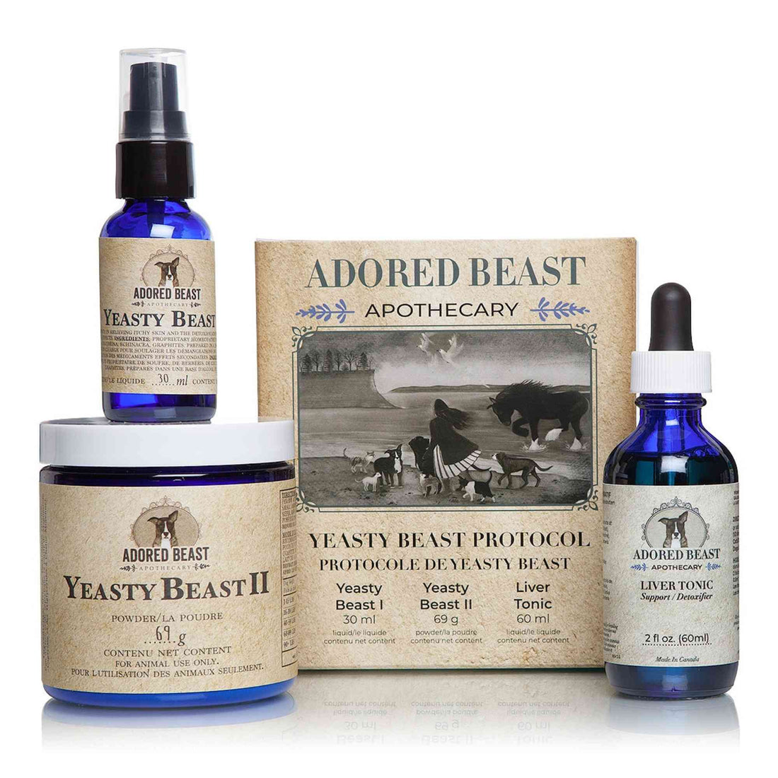 Yeasty Beast protocol - Adored beast - 3 product kit with box