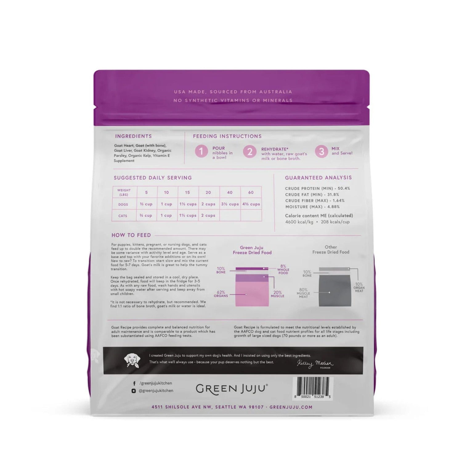 Goat Recipe - Freeze-Dried Raw