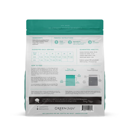 Rabbit Recipe with Duck Liver - Freeze-Dried Raw