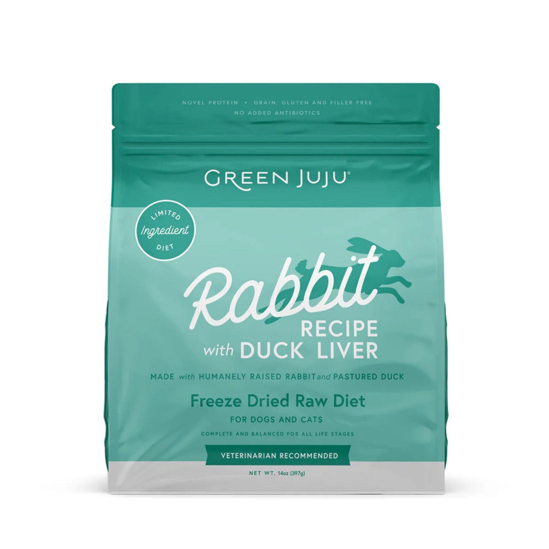 Rabbit Recipe with Duck Liver - Freeze-Dried Raw