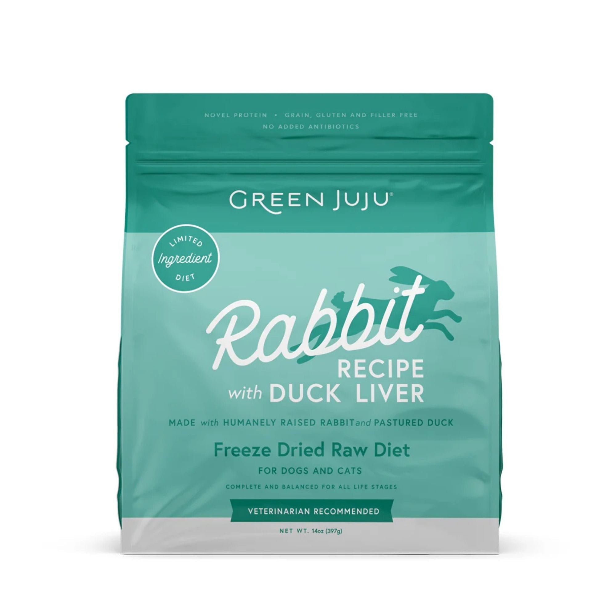 Rabbit Recipe with Duck Liver - Freeze-Dried Raw