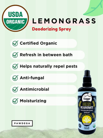 Rejuvenate - Organic Lemongrass Dog Deodorizing Spray