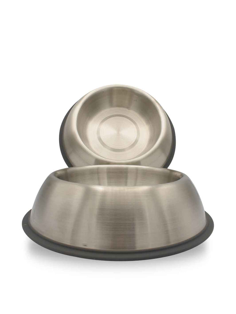 Anti-tip Dog & Cat Bowls (Set of 2 Bowls) - Food Grade Stainless Steel